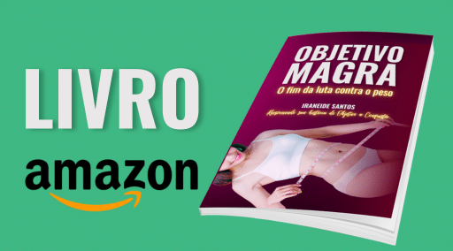 mockup livro objetivo magra com link de venda na Amazon